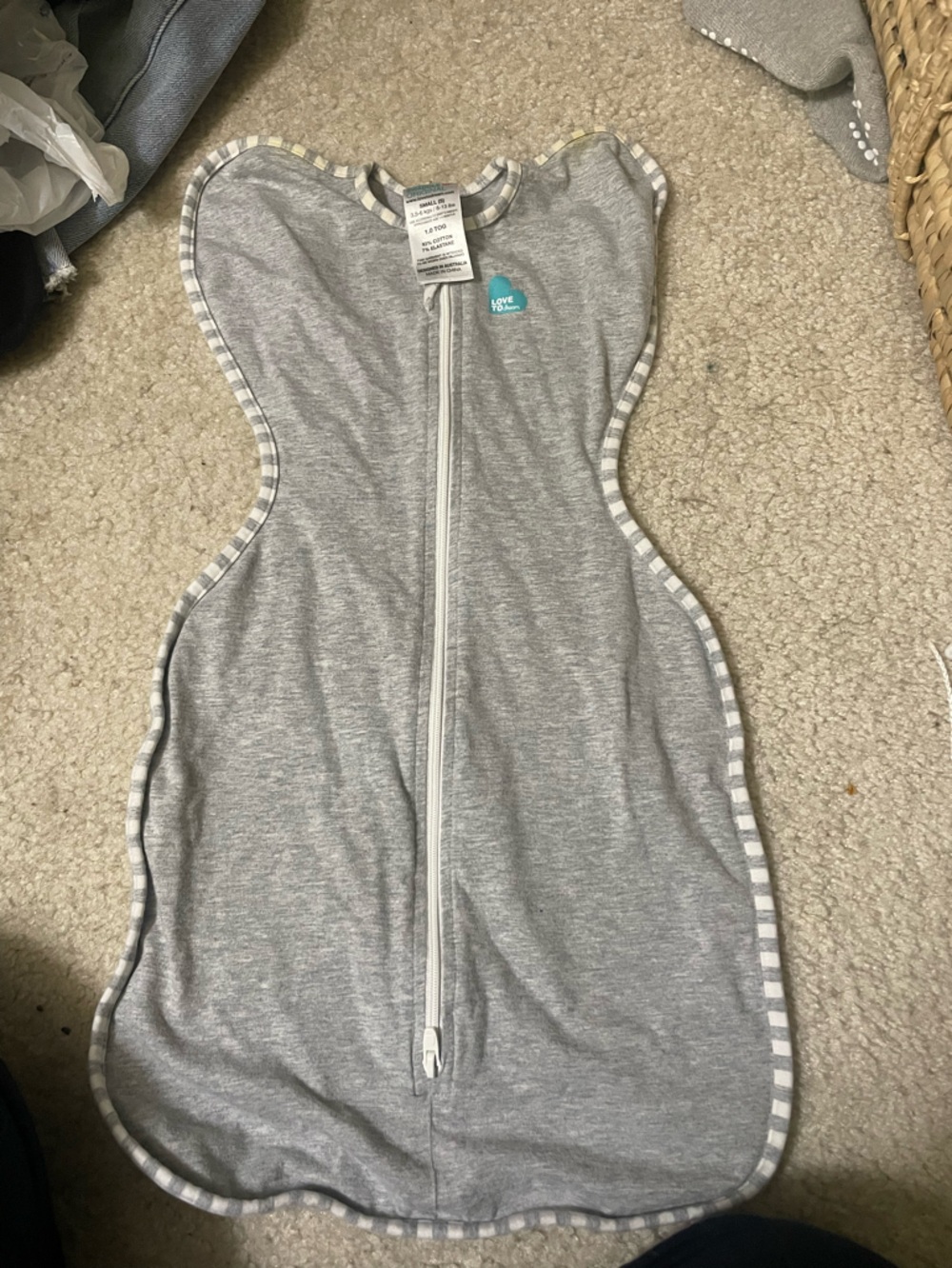 Love to Dream Gray Baby Sleep Sack